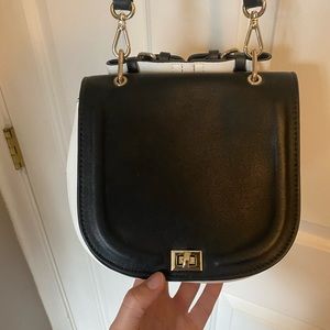 Black and white cross body